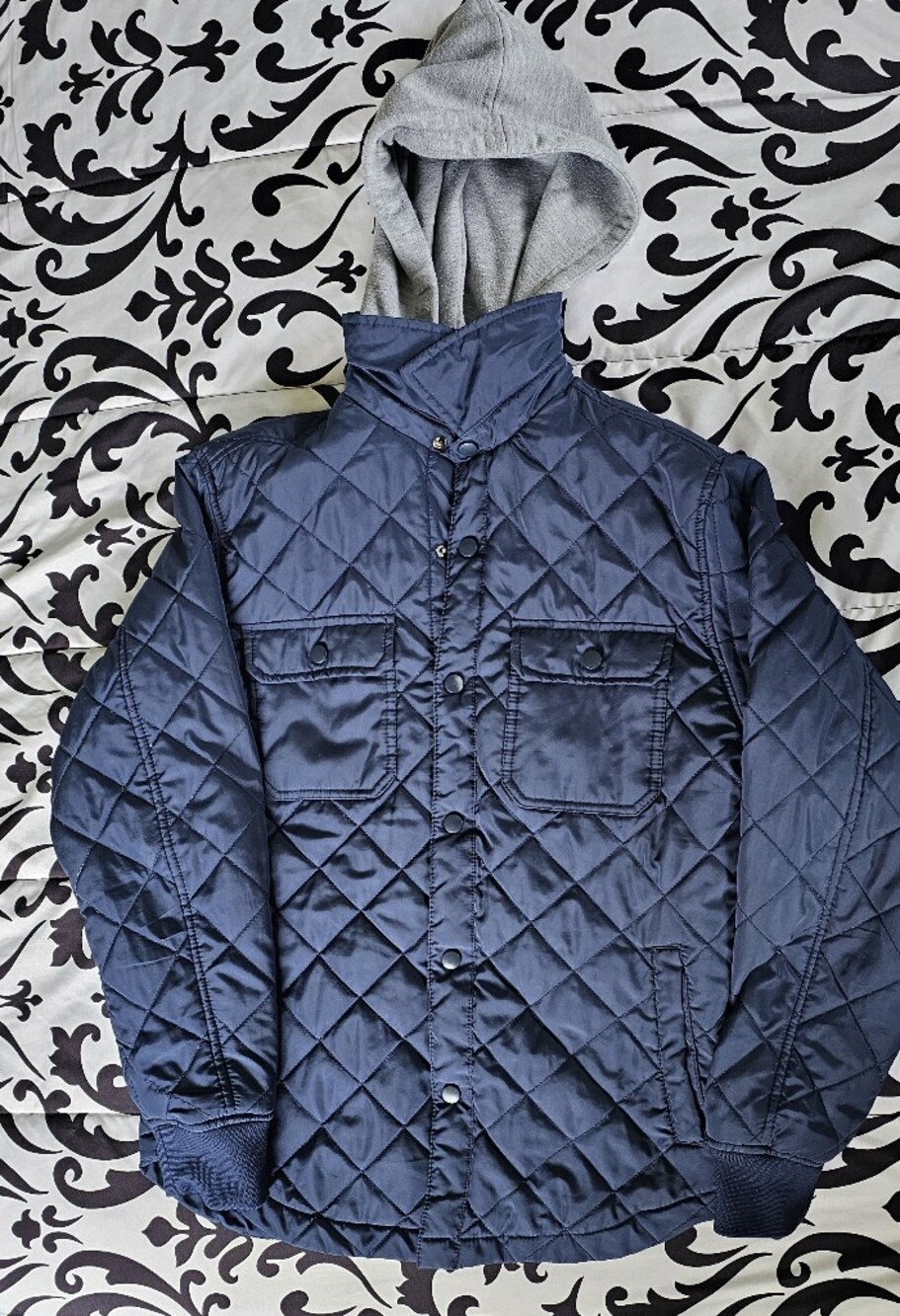 Men Arizona Jean Company Navy Quilted Jacket